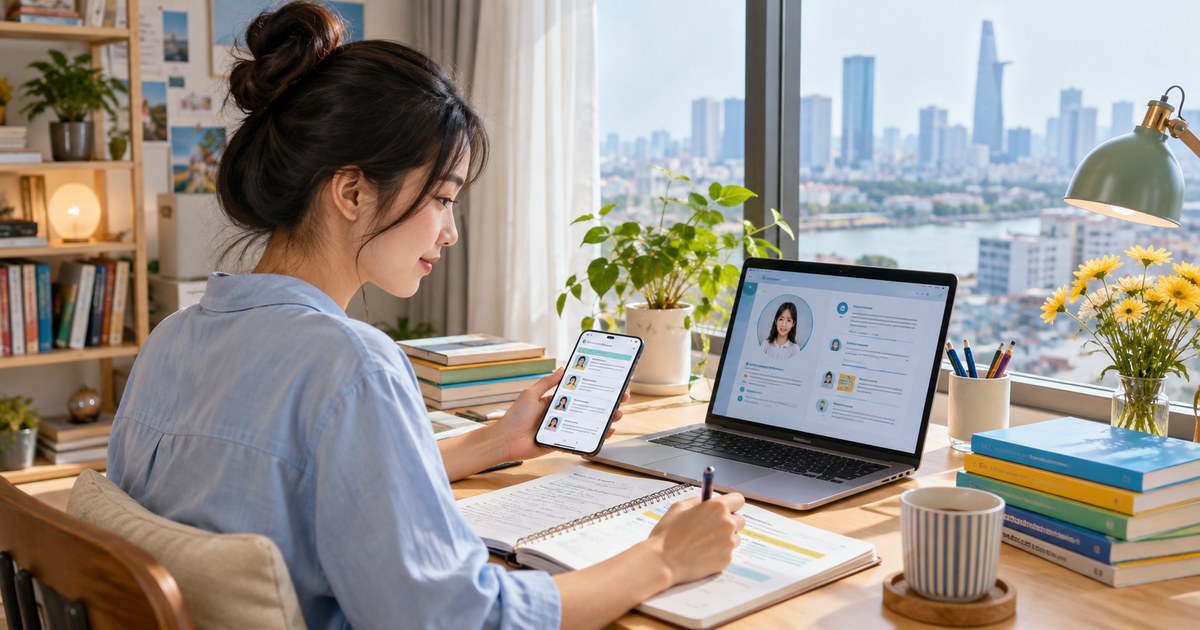 Giao diện Gia Sư SV kết nối nhu cầu gia đình với hồ sơ người dạy