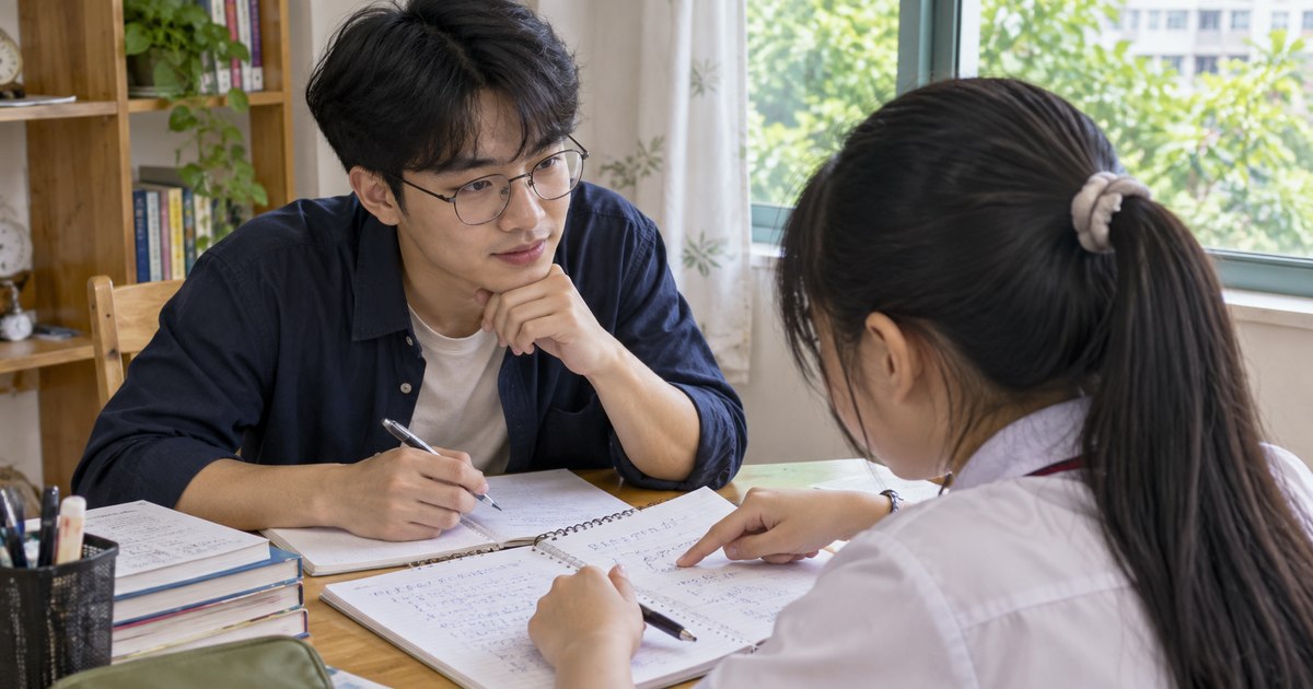 Gia sư và học sinh Việt Nam trong buổi học về học sinh chỉ nói hiểu rồi