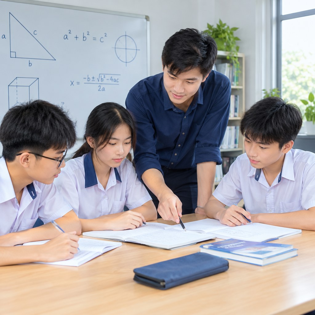 Gia sư THCS Việt Nam hướng dẫn học sinh học Toán và KHTN